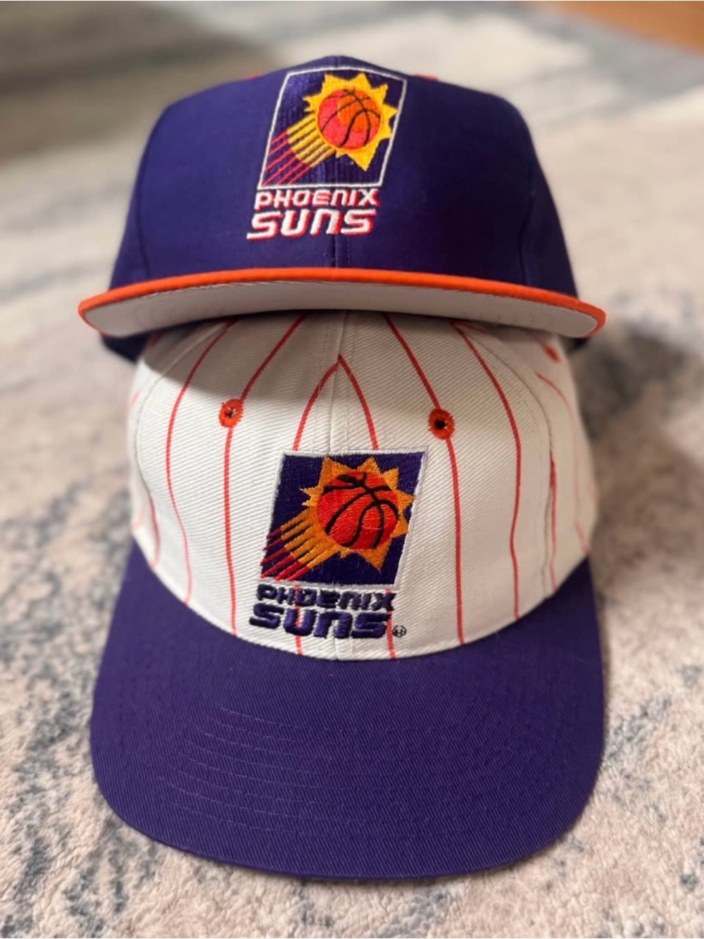 Vintage phoenix suns Youth Purple and pinstripes hat